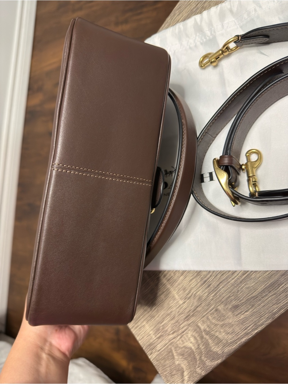 Coach Soft Tabby Shoulder Bag in Maple - Picture 5 of 9